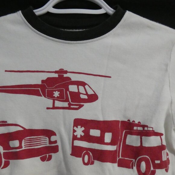 CARTER'S | size 10 | Emergency Responders White Long Sleeve Graphic Tee - Picture 4 of 15